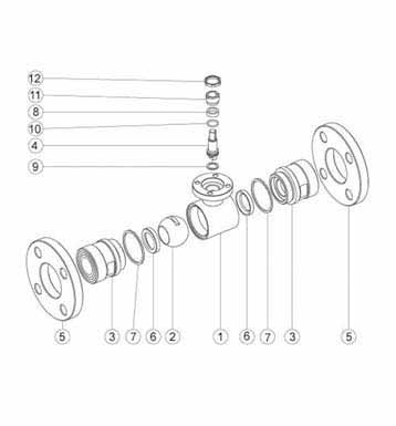 Flange Actuator Flange End Ball Valves Parts Diagram