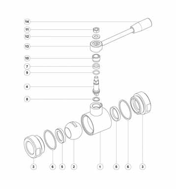 Flange Actuatornpt Ball Valves Parts Diagram